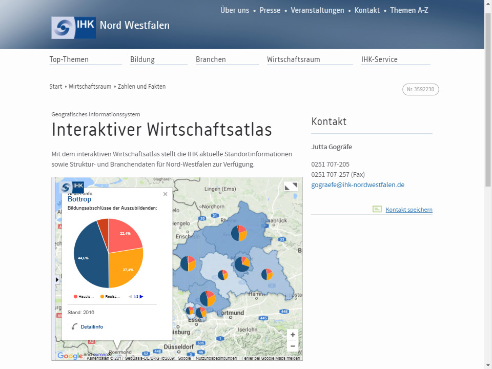 Screenshot Wirtschaftsatlas